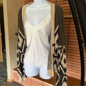 Like New, Soft Aztec Button Up Cardigan